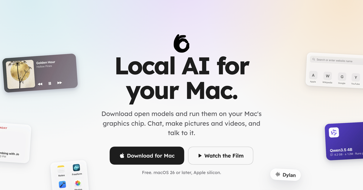 I made Outmake, a free Mac app that runs AI models on your Mac